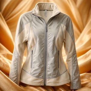 💙Tek Gear Women's Beige and Gray Jacket